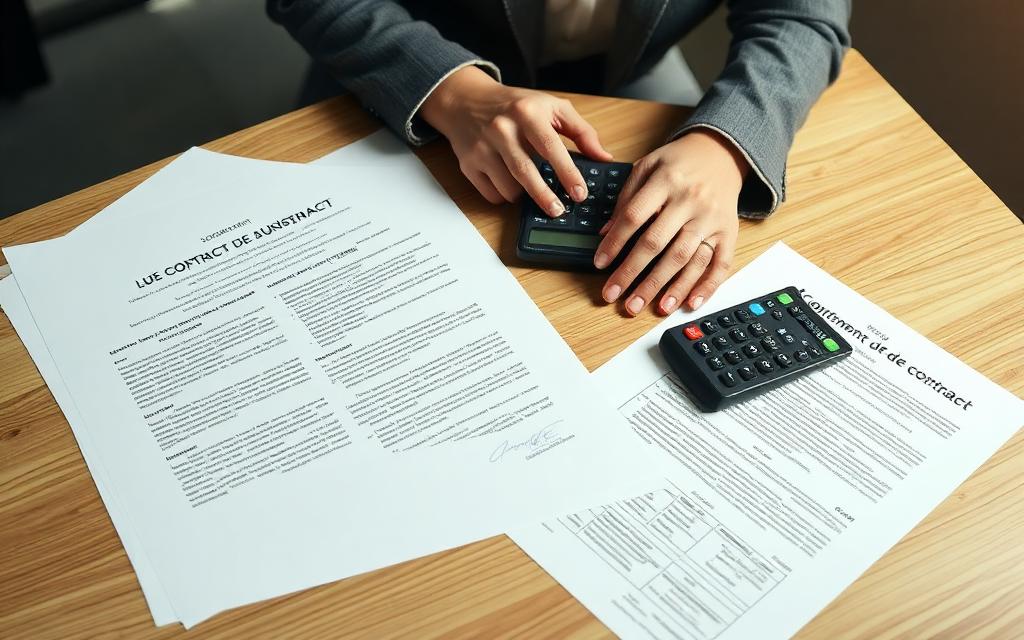 Deux projets de contrat de syndic comparés sur une table
